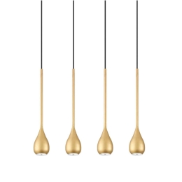 Φωτιστικό Οροφής - Ράγα 01179-09BR GU10 LED 85cm Gold Luma