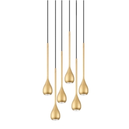 Φωτιστικό Οροφής Κρεμαστό 01179-13 GU10 LED 40cm Gold Luma