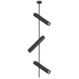 Φωτιστικό Οροφής - Πλαφονιέρα 01226-22 3xGU10 95 cm Black Luma
