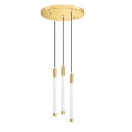 Φωτιστικό Οροφής Κρεμαστό 01250-07 LED 5W 3000K 400 lm/stick D30cm Gold Luma