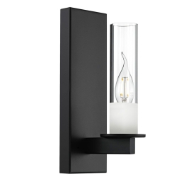 Φωτιστικό Τοίχου 01278 E14 10x30cm Black Luma