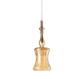 Φωτιστικό Οροφής Κρεμαστό 01287 G9 14x40cm Amber Luma