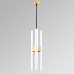 Φωτιστικό Οροφής Κρεμαστό 01321-07 3xLinestra 12x50cm Gold Luma