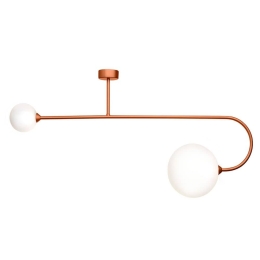 Φωτιστικό Οροφής - Πλαφονιέρα 01347 2xG9 100x50cm Copper Luma