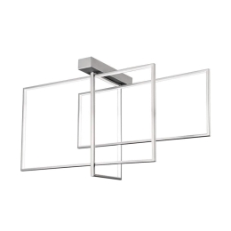 Φωτιστικό Οροφής - Πλαφονιέρα 01354 95W LED 3000K 8000Lm 75x45cm Silver Luma