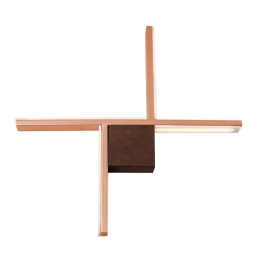 Φωτιστικό Τοίχου 01357-18 12W LED 3000K 960 Lm 53x50cm Copper Luma