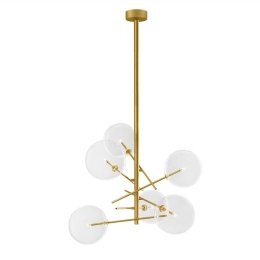 Φωτιστικό Οροφής Κρεμαστό 01360 6xG4 60x70cm Gold Luma