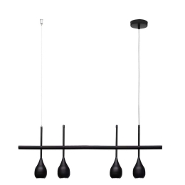 Φωτιστικό Οροφής - Ράγα 01361-09 GU10 90x35cm Black Luma