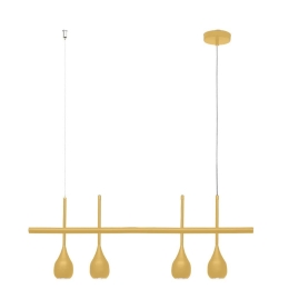 Φωτιστικό Οροφής - Ράγα 01361-09 GU10 90x35cm Gold Luma