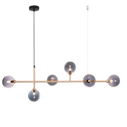 Φωτιστικό Οροφής - Ράγα 01364 6xG9 115x32cm Copper Luma