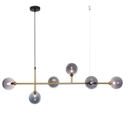 Φωτιστικό Οροφής - Ράγα 01364 6xG9 115x32cm Oxidized Gold Luma