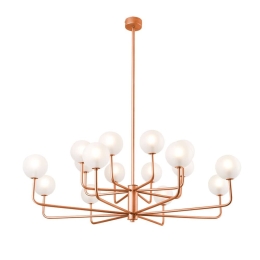 Φωτιστικό Οροφής Κρεμαστό 01366 16xG9 90x80cm Copper Luma