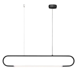 Φωτιστικό Οροφής - Ράγα 01368 7W LED 3000K 560Lm 95x15cm Black Luma