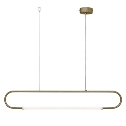 Φωτιστικό Οροφής - Ράγα 01368 7W LED 3000K 560Lm 95x15cm Oxidized Gold Luma