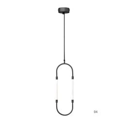 Φωτιστικό Οροφής Κρεμαστό 100-01369-04 7W LED 3000K 560Lm 20x63cm Black Luma