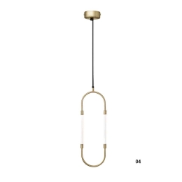 Φωτιστικό Οροφής Κρεμαστό 100-01369-04 7W LED 3000K 560Lm 20x63cm Gold Luma