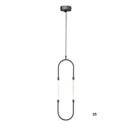 Φωτιστικό Οροφής Κρεμαστό 100-01369-05 8W LED 3000K 640Lm 20x77cm Black Luma