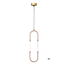 Φωτιστικό Οροφής Κρεμαστό 100-01369-05 8W LED 3000K 640Lm 20x77cm Copper Luma