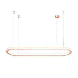 Φωτιστικό Οροφής Κρεμαστό 01370 80W LED 3000K 6400Lm 90x25x2,5cm Copper Luma