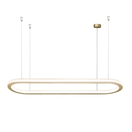 Φωτιστικό Οροφής Κρεμαστό 01370 80W LED 3000K 6400Lm 90x25x2,5cm Oxidized Gold Luma
