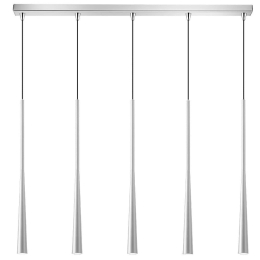 Φωτιστικό Οροφής - Ράγα 01371-12BR G9 100cm Silver Luma