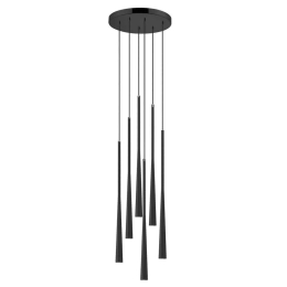 Φωτιστικό Οροφής Κρεμαστό 01371-13 G9 D40cm Black Luma