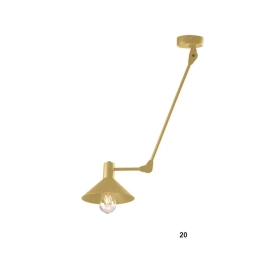 Φωτιστικό Οροφής 100-01374-20 E27 20x70+cm Gold Luma
