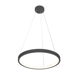 Φωτιστικό Οροφής Κρεμαστό 01377-03 D40cm 16W LED 3000K 1300Lm Black Luma