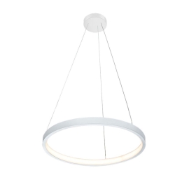 Φωτιστικό Οροφής Κρεμαστό 01377-03 D40cm 16W LED 3000K 1300Lm Silver Luma