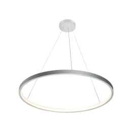 Φωτιστικό Οροφής Κρεμαστό 01377-04 D60cm 23W LED 3000K 1850Lm Silver Luma