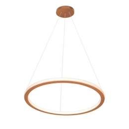 Φωτιστικό Οροφής Κρεμαστό 01381-04 46W LED 3000K 3680Lm D60cm Copper Luma