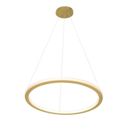 Φωτιστικό Οροφής Κρεμαστό 01381-04 46W LED 3000K 3680Lm D60cm Gold Luma