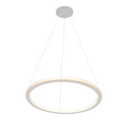 Φωτιστικό Οροφής Κρεμαστό 01381-04 46W LED 3000K 3680Lm D60cm Silver Luma