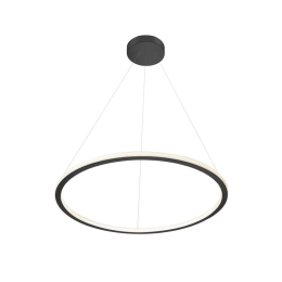 Φωτιστικό Οροφής Κρεμαστό 01381-05 60W LED 3000K 4800Lm D80cm Black Luma