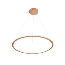 Φωτιστικό Οροφής Κρεμαστό 01381-05 60W LED 3000K 4800Lm D80cm Copper Luma