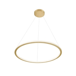 Φωτιστικό Οροφής Κρεμαστό 01381-05 60W LED 3000K 4800Lm D80cm Gold Luma