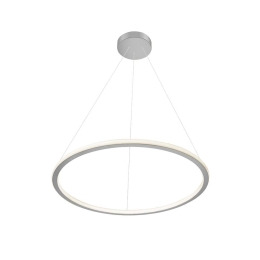 Φωτιστικό Οροφής Κρεμαστό 01381-05 60W LED 3000K 4800Lm D80cm Silver Luma