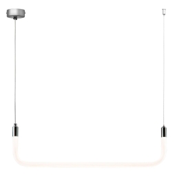 Φωτιστικό Οροφής - Ράγα 01382-04 8W LED 3000K 650Lm 62x13cm Chrome Luma