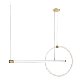 Φωτιστικό Οροφής - Ράγα 01383-06 35W LED 3000K 2800Lm Gold Luma