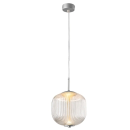 Φωτιστικό Οροφής Κρεμαστό 01385-04 5W LED 3000K 400Lm 20x30cm Silver Luma