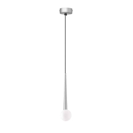 Φωτιστικό Οροφής Κρεμαστό 01392-04 G9 10x35cm Silver Luma