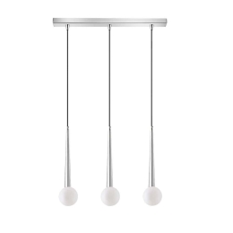 Φωτιστικό Οροφής - Ράγα 100-01392-07BR G9 70cm Silver Luma
