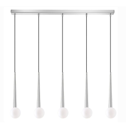 Φωτιστικό Οροφής - Ράγα 01392-12BR G9  100cm Silver Luma