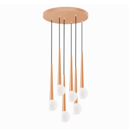 Φωτιστικό Οροφής Κρεμαστό 100-01392-13 G9 40cm Copper Luma