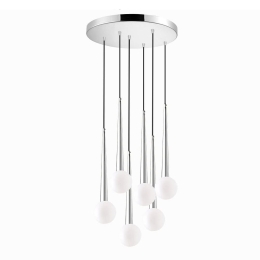 Φωτιστικό Οροφής Κρεμαστό 100-01392-13 G9 40cm Silver Luma