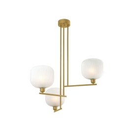 Φωτιστικό Οροφής Κρεμαστό 01393 3xE14 60x80cm Gold Luma
