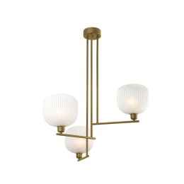 Φωτιστικό Οροφής Κρεμαστό 01393 3xE14 60x80cm Oxidized Gold Luma