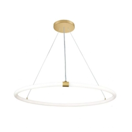 Φωτιστικό Οροφής Κρεμαστό 01405-04 D60cm 20W LED 3000K 1500Lm Gold Luma