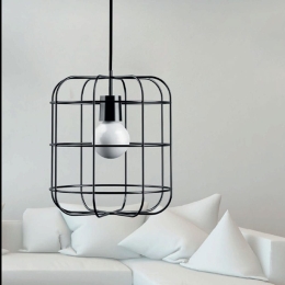 Φωτιστικό Οροφής Κρεμαστό 09700-04 E27 LED 15W 32x35cm Black Luma