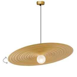 Φωτιστικό Οροφής Κρεμαστό 01477.05.4 G9 D70cm Gold Luma